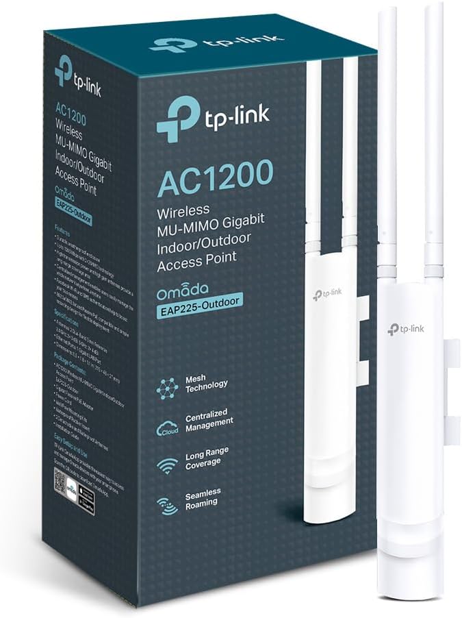 ead93a7e-5e50-460f-9950-feb961f49436-3.jpg Point d'accès Wi-Fi extérieur TP-Link AC1200 Mesh PoE Dual Band IP65 – Image 1