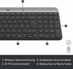 Ensemble clavier-souris sans fil ultra fin Logitech MK470 - AZERTY Graphite – Image 6