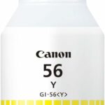 Bouteille d'encre Canon GI-56Y jaune haute capacité - Compatible MAXIFY GX6050 GX7050