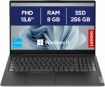 Ordinateur portable Lenovo V15 - 15,6'' Full HD, Core i3, 8Go RAM, SSD 256Go, Win 11 Pro