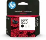 Cartouche d'encre HP 653 noire - Rendement 360 pages - Authentique HP - Compatibilité DeskJet Plus