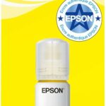 Flacon d'encre jaune Epson EcoTank 104 – Rendement élevé pour imprimantes compatibles