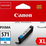 Cartouche d'encre Canon CLI-571C XL cyan - rendement élevé - imprimante PIXMA