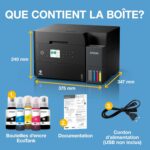 Imprimante multifonction Epson EcoTank ET-3950 - Wi-Fi - Réservoirs d'encre - Recto verso – Image 5