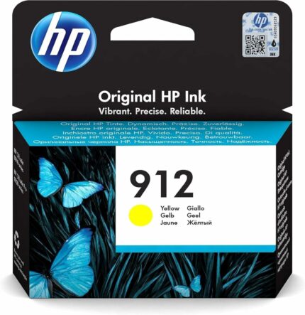 Cartouche d'encre HP 912 jaune - 315 pages - Jet d'encre - OfficeJet Pro 8010/8020