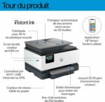 Imprimante multifonction HP OfficeJet Pro 9120e - Jet d'encre couleur - Wi-Fi - Recto verso - Gris – Image 4