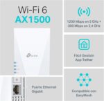 Répéteur WiFi 6 AX1500 TP-Link - Port Gigabit, OneMesh, Contrôle App – Image 4