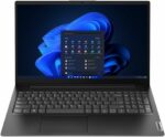 Ordinateur portable Lenovo V15 - Ryzen 5, 8 Go RAM, SSD 512 Go, 15,6'' FHD - Noir – Image 2