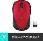 Souris sans fil Logitech M235 - Rouge - USB Unifying - Capteur optique 1000 dpi – Image 5