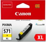 Cartouche d'encre Canon CLI-571XL jaune - rendement élevé - compatible PIXMA