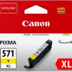Cartouche d'encre Canon CLI-571XL jaune - rendement élevé - compatible PIXMA