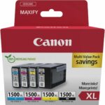 Pack de 4 cartouches d'encre XL Canon - Haut rendement - Compatibilité MAXIFY - Packaging recyclable