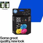 Pack de 2 cartouches d'encre HP 302/304 noir et tricolore originales pour imprimante HP – Image 12