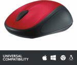 Souris sans fil Logitech M235 - Rouge - USB Unifying - Capteur optique 1000 dpi – Image 3