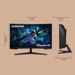 Moniteur gaming incurvé Samsung Odyssey G5 32" QHD 165 Hz 1 ms 1000R - Noir – Image 4