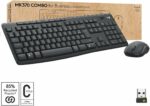 Combo clavier et souris sans fil Logitech MK370 - Sécurité Logi Bolt - AZERTY - Gris – Image 4