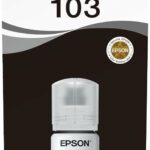 Bouteille d'encre noire Epson 103 EcoTank - 70 ml, 4500 pages, remplissage facile