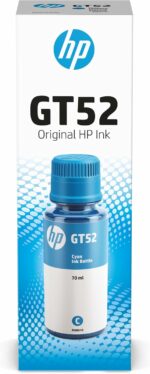 Bouteille d'encre de recharge HP GT52 cyan 70 ml – Compatible DeskJet GT et Smart Tank