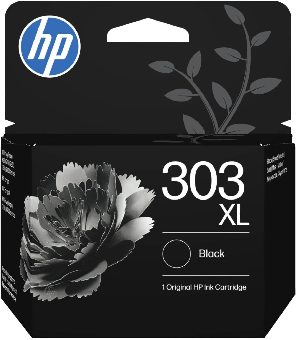 5de64d18-ff86-4368-a2f8-e3948cc6c3cf-1.jpg Cartouche d'encre HP 303XL noire - Haute capacité 600 pages - Compatible Envy Photo/Inspire – Image 1