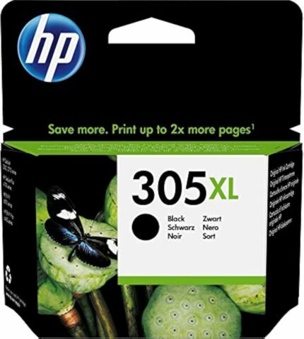 HP 305XL Cartouche d'encre noire XL - Haute capacité, originale, compatible DeskJet/Envy