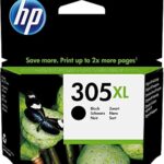 HP 305XL Cartouche d'encre noire XL - Haute capacité, originale, compatible DeskJet/Envy