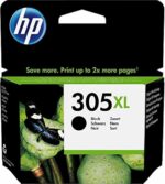 HP 305XL Cartouche d'encre noire XL - Haute capacité, originale, compatible DeskJet/Envy