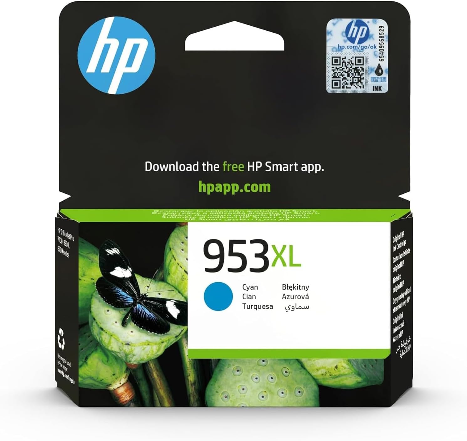 621ffeec-4a10-4275-919a-4fc5184c6940-1.jpg Cartouche d'encre HP 953XL cyan - Haute capacité 1600 pages - OfficeJet Pro – Image 1