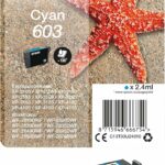 Cartouche d'encre Epson 603 Cyan Starfish - Standard - Compatible WF/XP