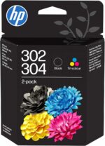 Pack de 2 cartouches d'encre HP 302/304 noir et tricolore originales pour imprimante HP – Image 11
