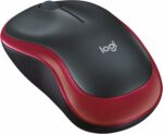 Souris sans fil Logitech M185 - Rouge - Ambidextre - Optique 1000 DPI - USB 10m