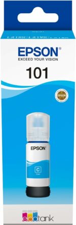 Bouteille d'encre Epson EcoTank 101 cyan - 70ml - Compatible imprimantes EcoTank – Image 2