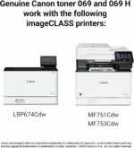 Cartouche toner Canon 069 cyan - Compatible MF753Cdw, MF751Cdw, LBP674Cdw - 1900 pages – Image 6