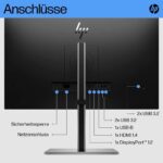 Écran PC HP 27 pouces QHD IPS - 5 ms, 120 Hz, HDMI/DP, support réglable – Image 4