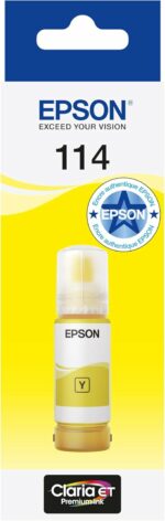 Bouteille d'encre jaune Epson EcoTank 70ml - Compatible ET-8500/ET-8550, rendement élevé