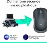 Souris sans fil LOGITECH M185 - 2,4 GHz - Nano-récepteur USB - Autonomie 12 mois - Gris – Image 5