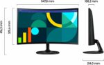 Moniteur PC incurvé 24 pouces Full HD 100 Hz 4 ms VA-Panel Samsung - Noir – Image 2