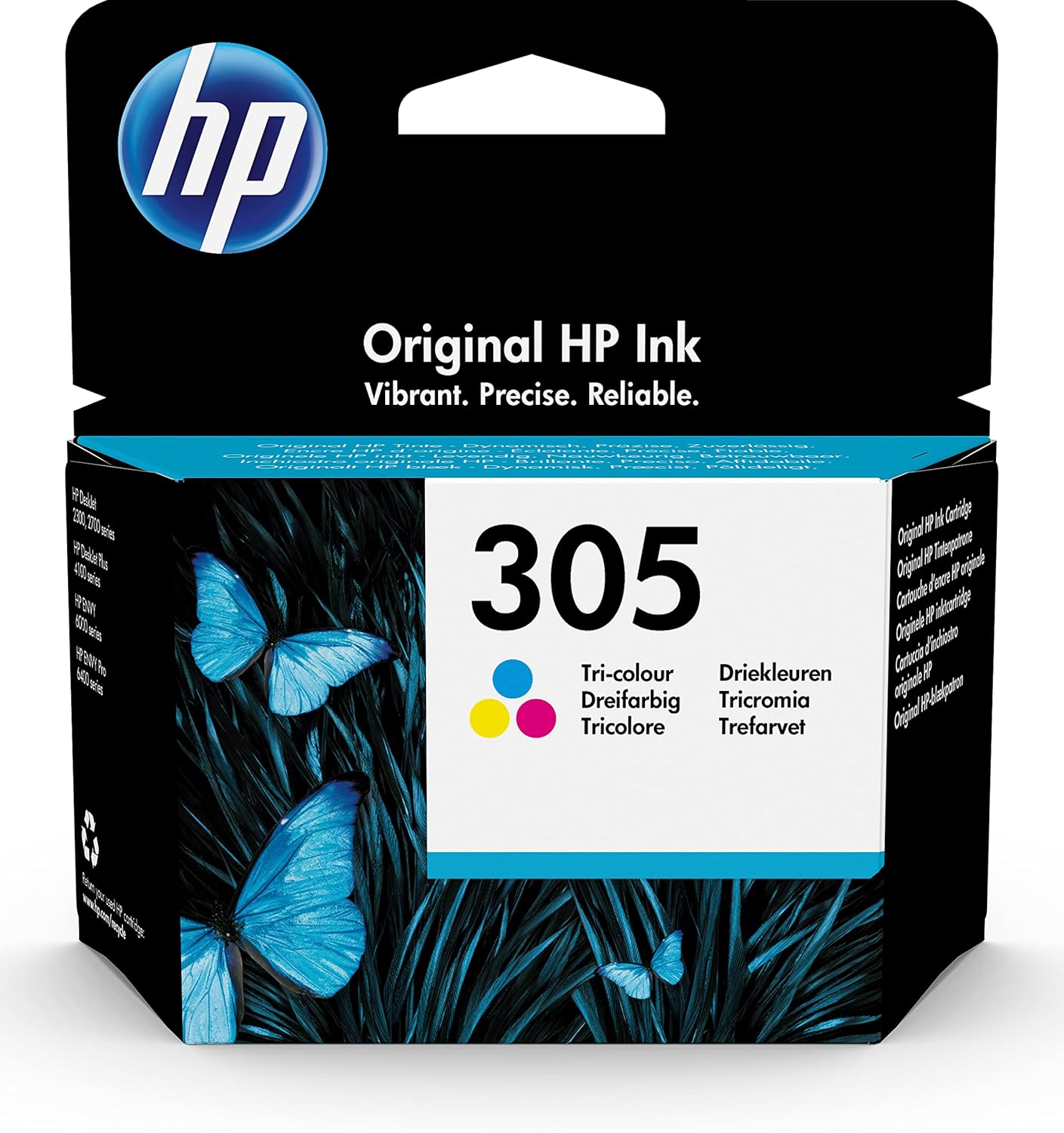 8e159054-a75b-471b-b895-ac758c155f85-7.jpg HP 305 Cartouche d'encre 3 couleurs - Imprimantes DeskJet/Envy - 100 pages – Image 1