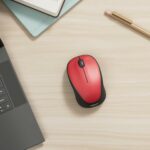 Souris sans fil Logitech M235 - Rouge - USB Unifying - Capteur optique 1000 dpi – Image 2