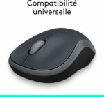 Souris sans fil LOGITECH M185 - 2,4 GHz - Nano-récepteur USB - Autonomie 12 mois - Gris – Image 8