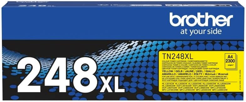 9210e2d8-66ab-4014-932f-17d922338860.jpg Cartouche toner Brother TN-248XLY jaune - Haut rendement 2300 pages - Originale – Image 1