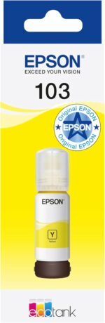 Bouteille d'encre Epson EcoTank jaune 70 ml - Jusqu'à 7 500 pages - Original