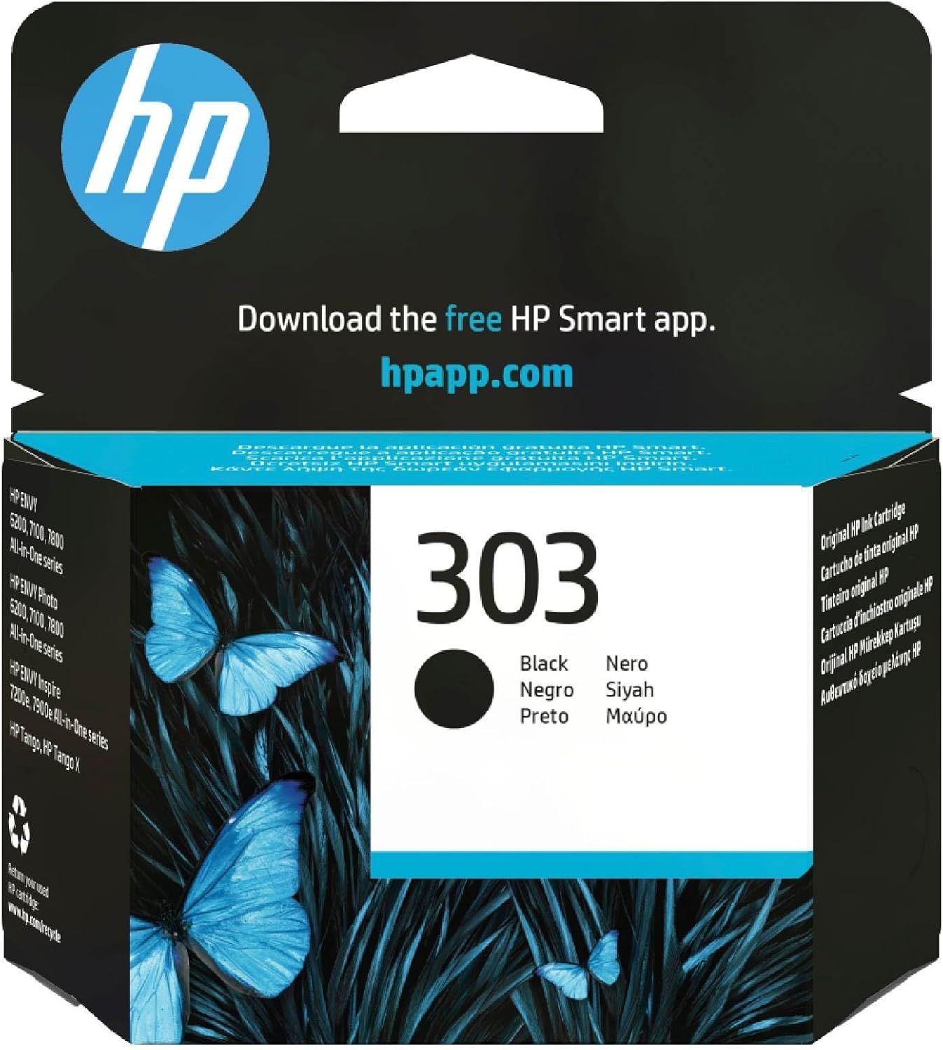 9bd4b5da-5f7a-4ba7-88c7-35be3118f05e-3.jpg Cartouche d'encre noire HP 303 authentique - Compatible Envy Photo, Tango - 200 pages – Image 1