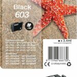 Cartouche d'encre noire Epson 603 originale - Compatible WorkForce et Expression Home