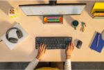 Combo clavier et souris sans fil Logitech MK370 - Sécurité Logi Bolt - AZERTY - Gris – Image 3