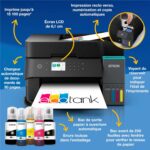 Imprimante multifonction Epson EcoTank ET-3950 - Wi-Fi - Réservoirs d'encre - Recto verso – Image 3