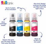 Bouteille d'encre cyan Epson EcoTank 104 - Haute capacité 7500 pages - Compatibilité ET-2710/2711... – Image 2