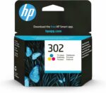 HP 302 Cartouche d'encre tri-couleur - Rendement 150 pages - Authentique HP