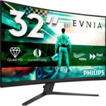 Écran PC gaming incurvé Philips 32" QHD VA 180Hz - 0,5ms FreeSync HDR10