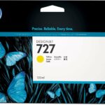 HP 727 Cartouche d'encre jaune 130 ml - Originale, compatible DesignJet T920 T2500 T1500 T900