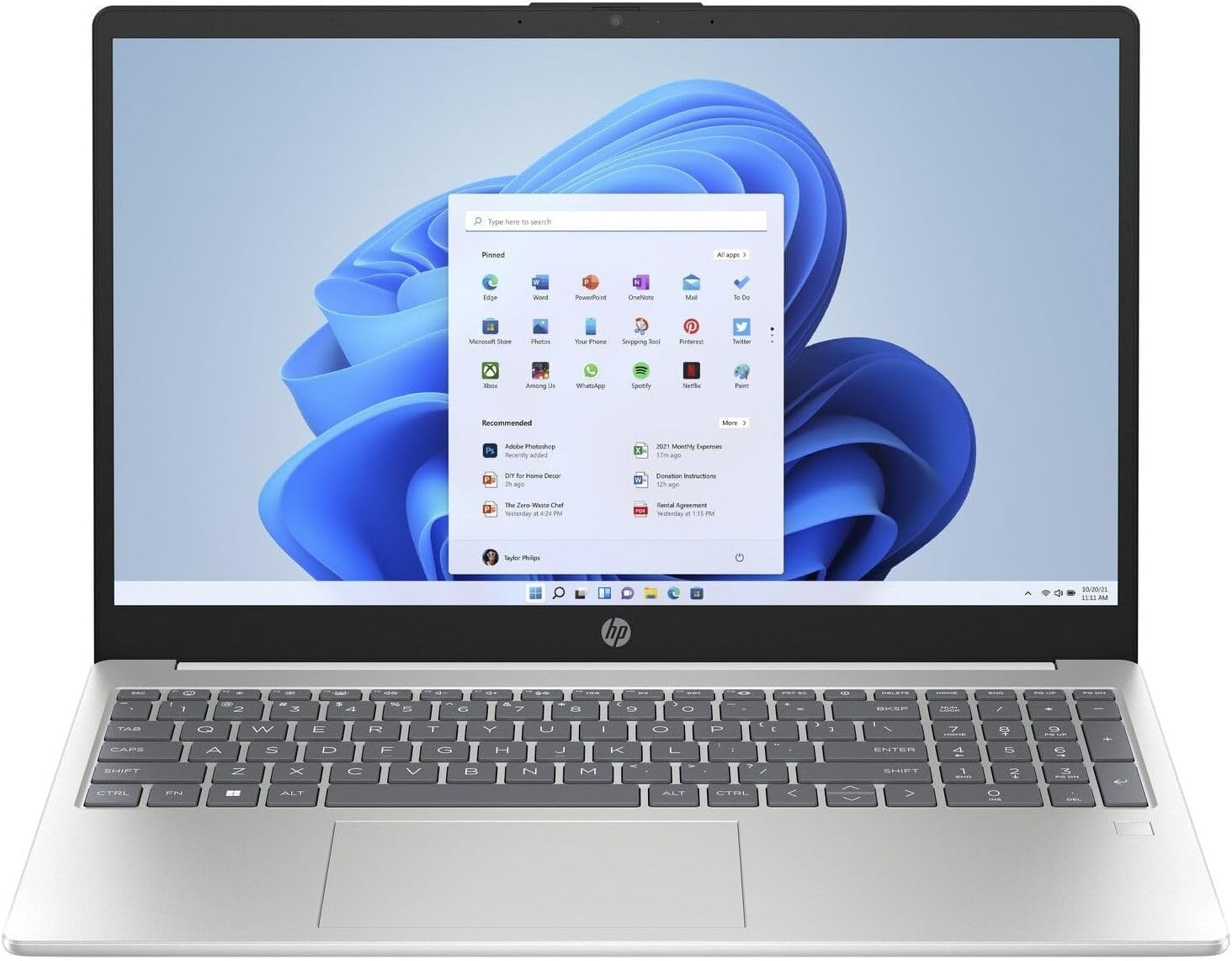 c319142e-ebf4-4c2b-8de9-159270fd4922-2.jpg Ordinateur portable HP 15,6'' FHD - Ryzen 5 - 16 Go RAM - SSD 512 Go - Argent – Image 1